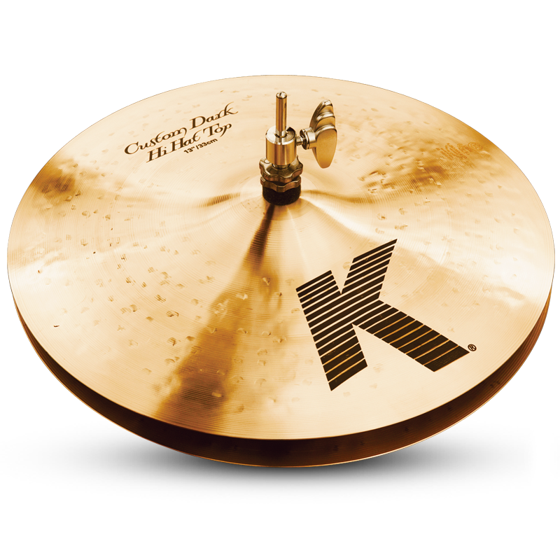 Zildjian 13" K Custom Dark Hi-Hat Cymbal - Bottom