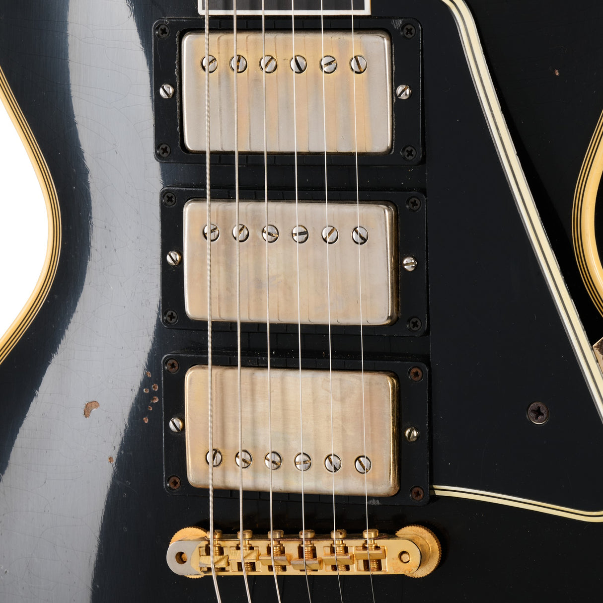 Gibson Custom Shop Murphy Lab Eric Clapton 1958 Les Paul Custom Electric Guitar - Ebony - #EC 132