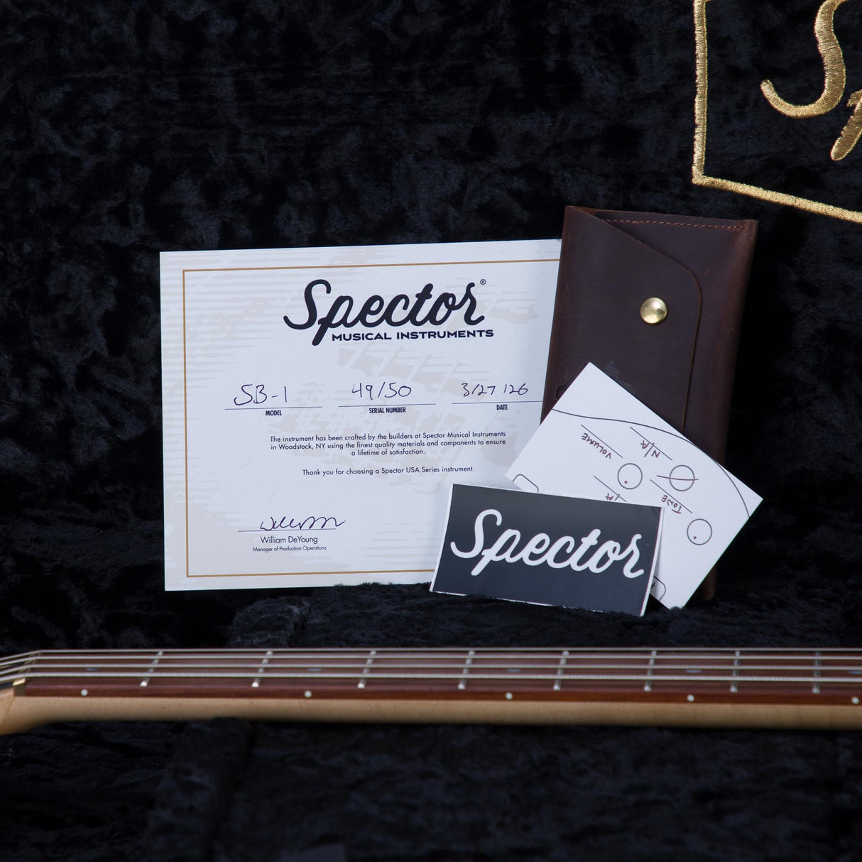 Spector USA Limited Edition SB-1 Lightly Figured Maple Electric Bass Guitar - #49