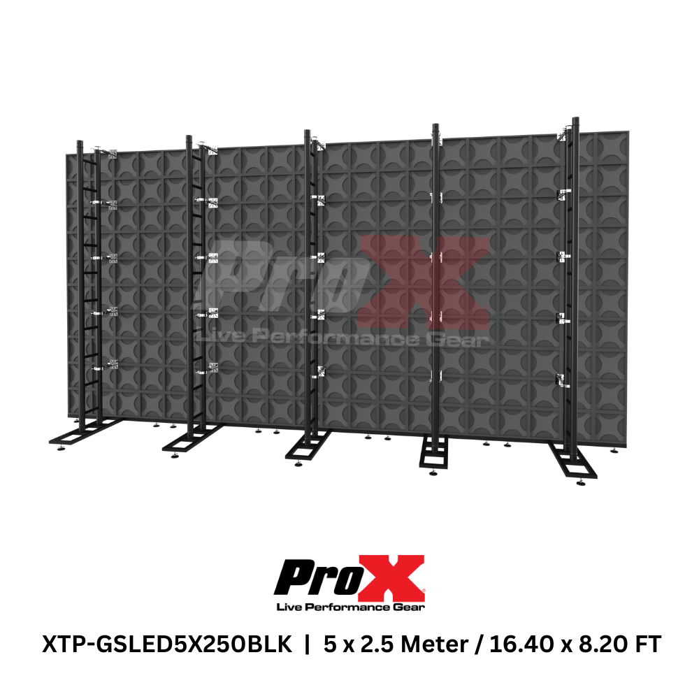 ProX XTP-GSLED5X250BLK LED Video Display Panel Ground Support System Package