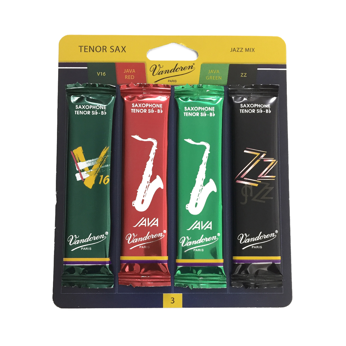 Vandoren Tenor Saxophone Reed Sample Pack - 3