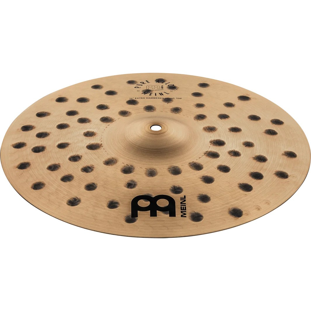 Meinl 14-Inch Pure Alloy Extra-Hammered Hi-Hat Cymbals