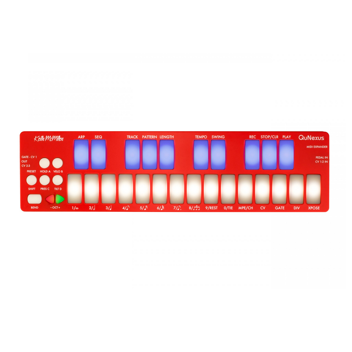 Keith McMillen QuNexus Red MPE MIDIキーボード Keith McMillen QuNexus RED MPE MIDI-CV Mini Keyboard Controller