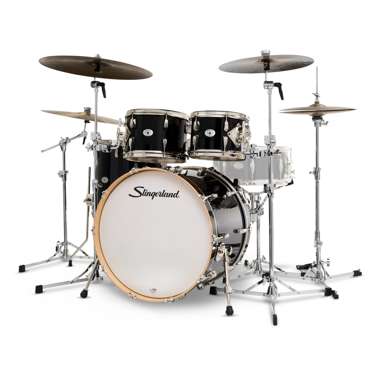 Slingerland 4-Piece Studio King Drum Kit - Del Norte Black