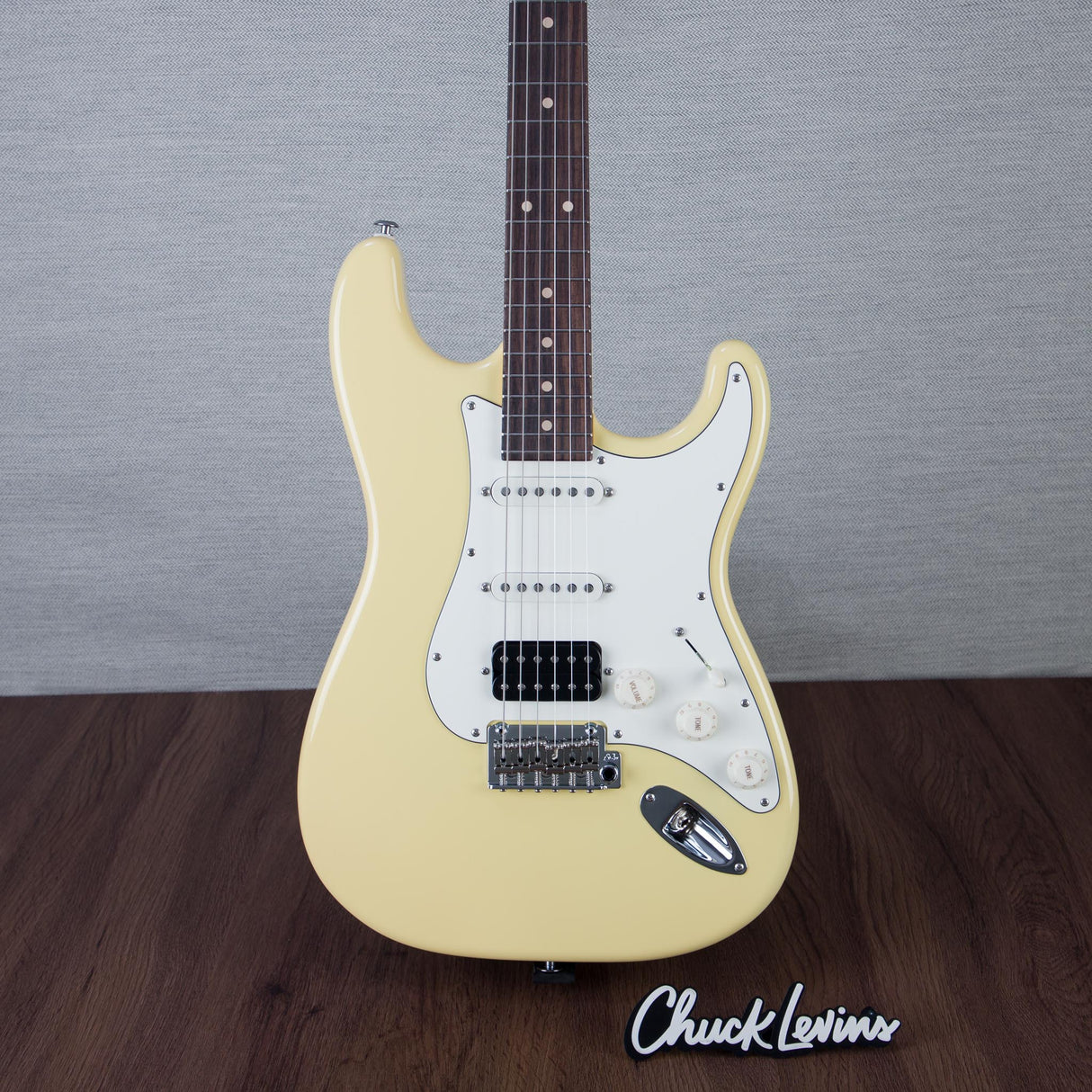 Suhr Classic S HSS Electric Guitar,Rosewood Fingerboard - Vintage Yellow - #86540