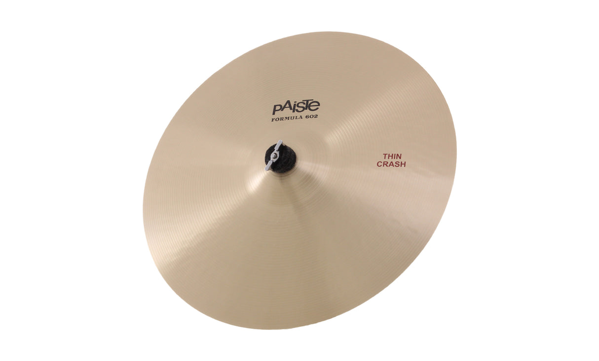 Paiste 18" Formula 602 Classic Thin Crash Cymbal - New,18 Inch