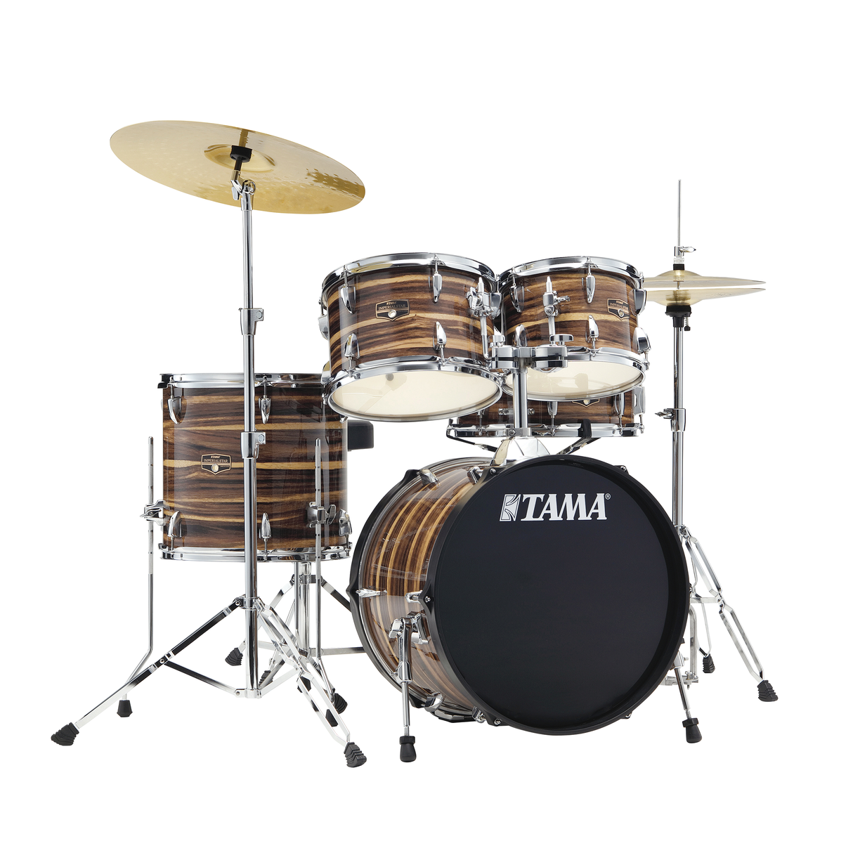 TAMA Imperialstar 5-Piece Kit With 22" Kick - Coffee Teak Wrap