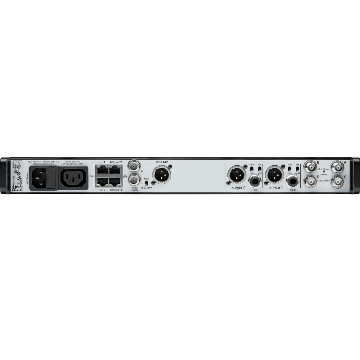 Shure AD4DUS=-A Axient Digital 2-Channel Wireless Receiver - Mint, Open Box