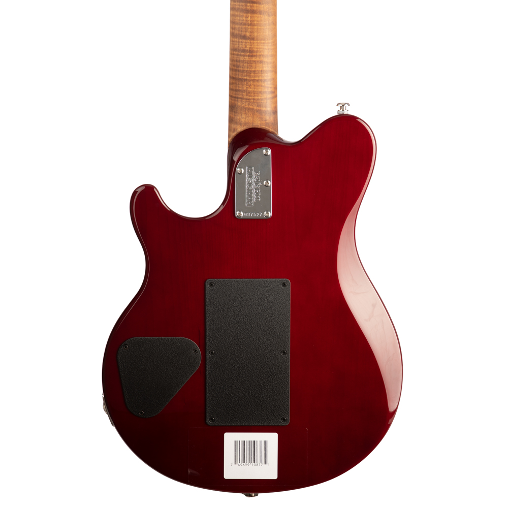 Music Man Quilt Maple Axis Electric Guitar - Roasted Amber - New