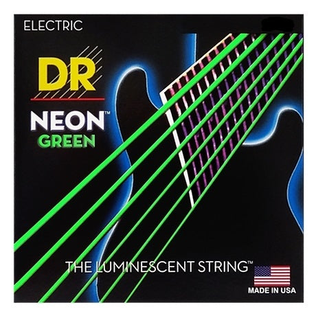 DR Strings NGE7-10 NEON 7-String Guitar Strings - Green