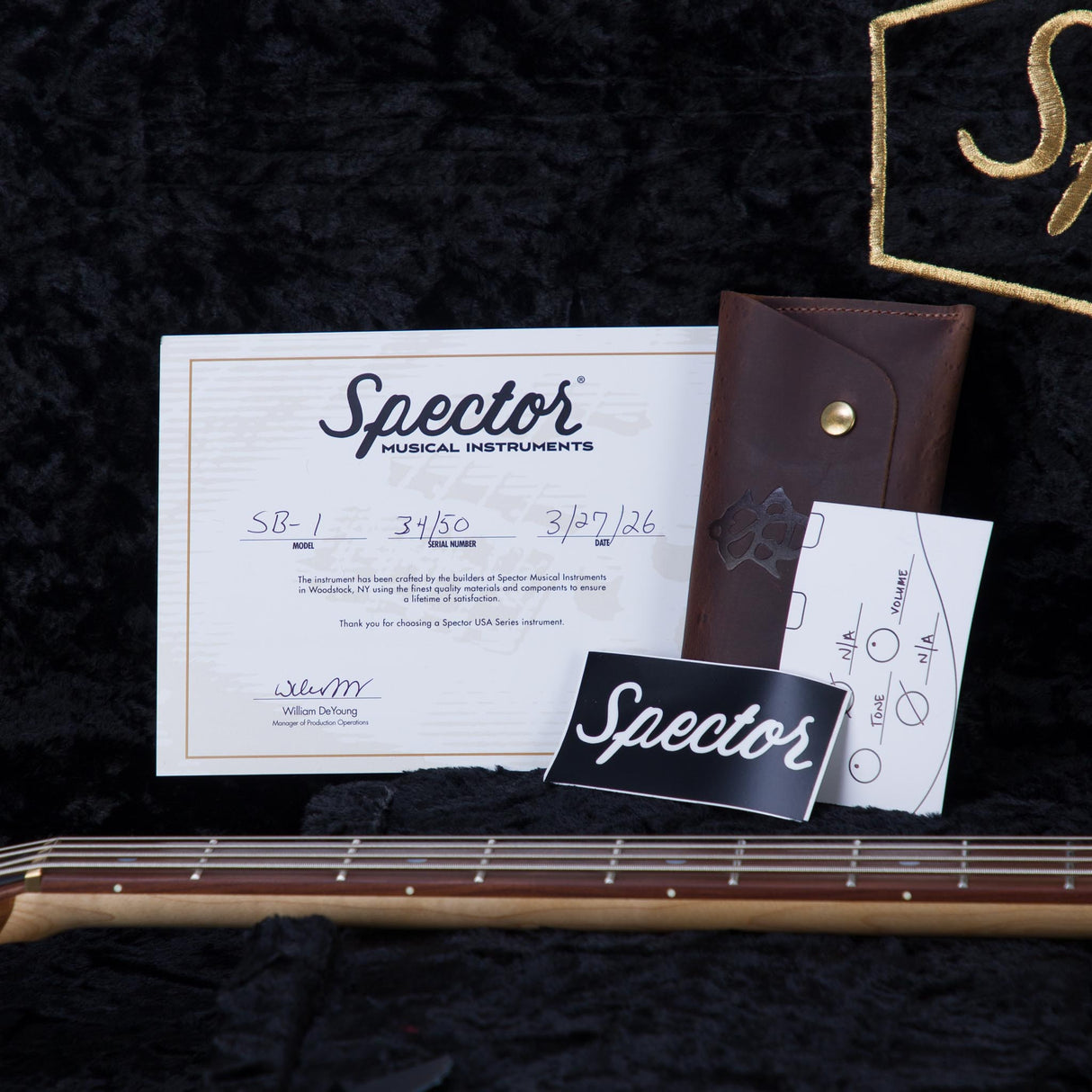 Spector USA Limited Edition SB-1 Walnut Electric Bass Guitar - #34