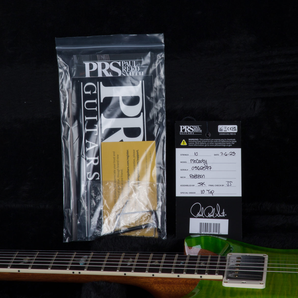 PRS McCarty 10-Top Electric Guitar - Eriza Verde - #230362597 - 2023
