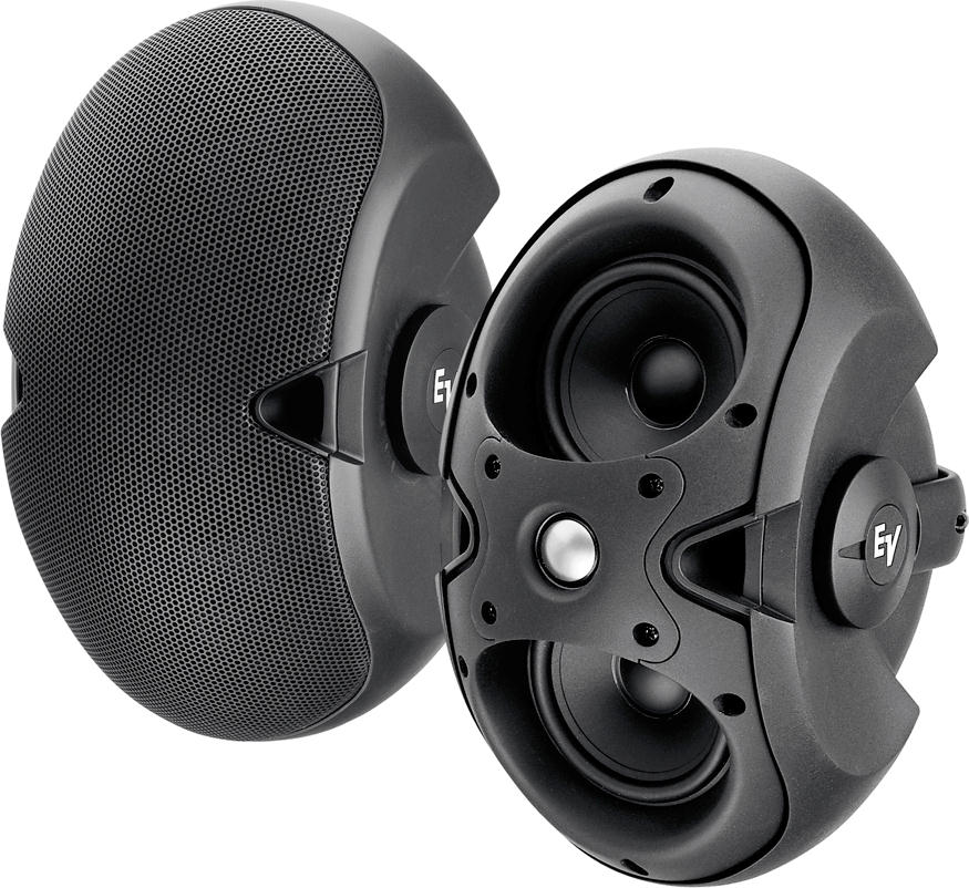 Electro-Voice EVID 3.2 Dual 3.5" Two-Way Surface-Mount Loudspeaker - Black (Pair) - New