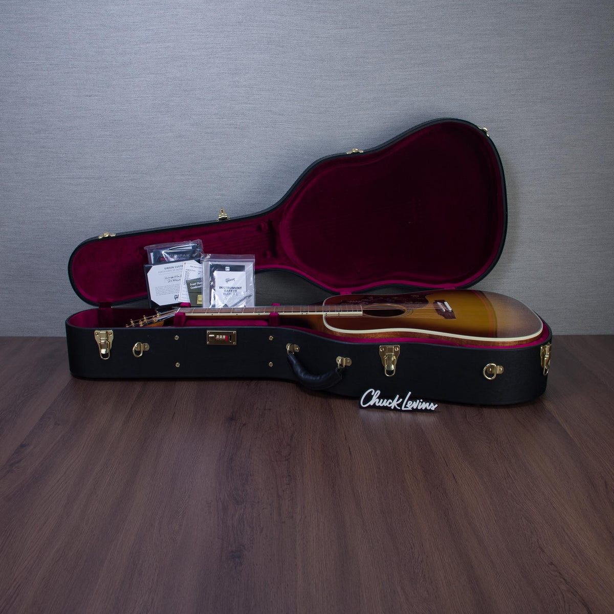 Gibson Custom Shop Hummingbird Elegant Koa Koa/Sitka Spruce Acoustic Electric Guitar - Honey Burst - #21826113