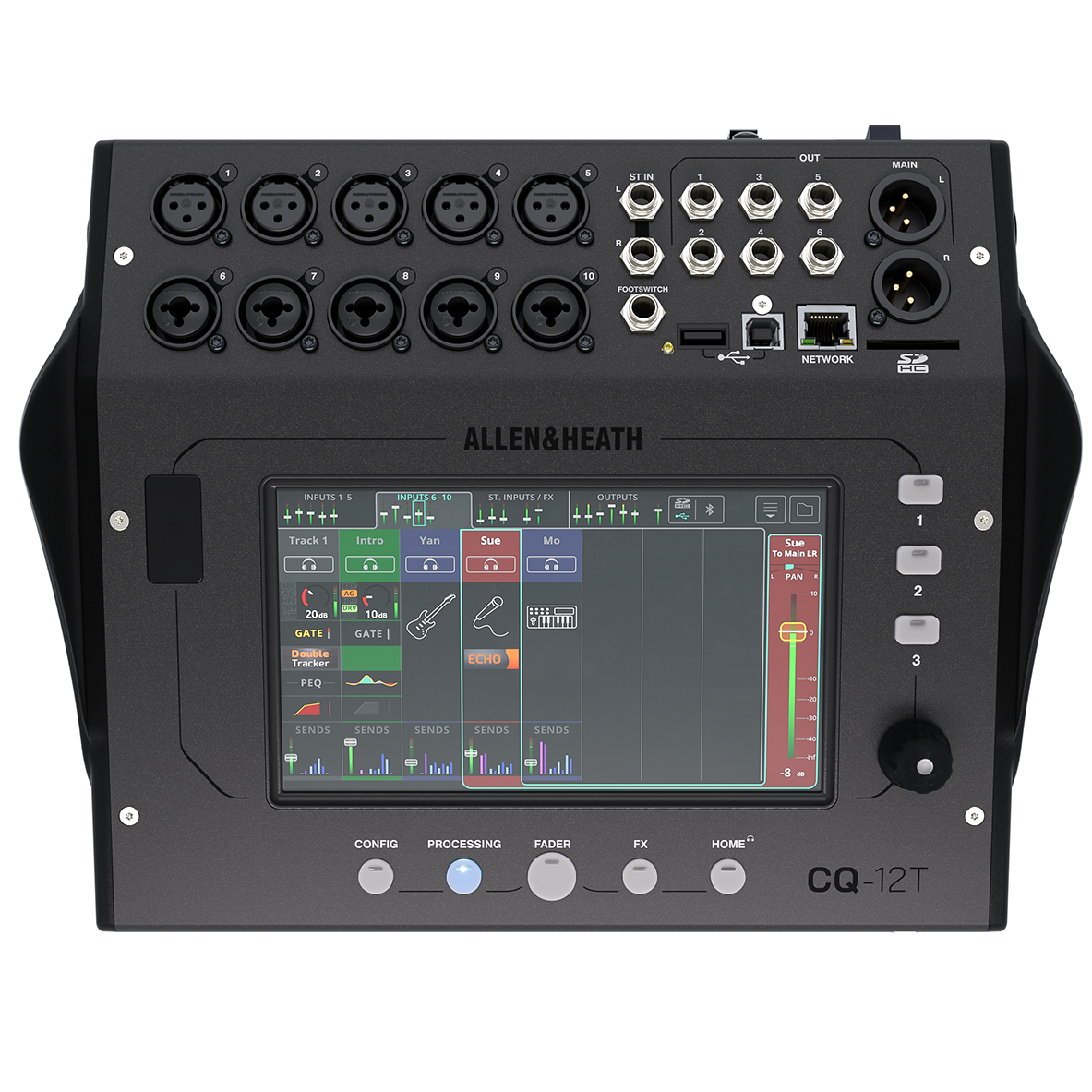 Allen & Heath CQ-12T Ultra-Compact 96 kHz Digital Audio Mixer - New