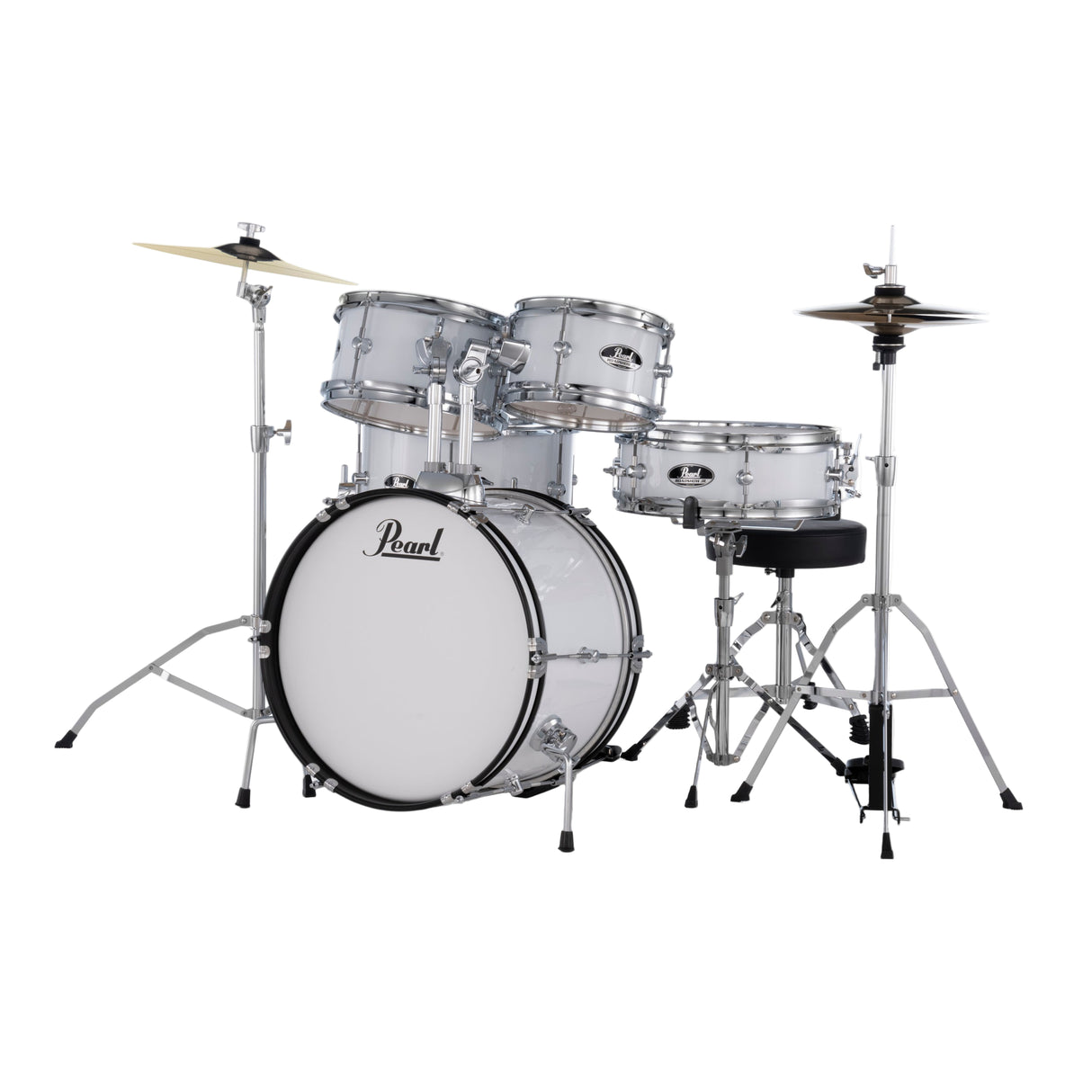 Pearl Roadshow Jr. 5-Piece Complete Drum Kit - Pure White