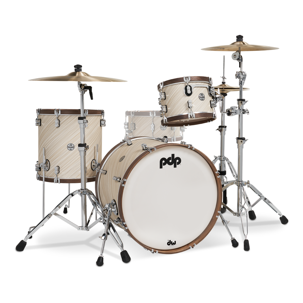 PDP Limited Edition 3-Piece Shell Pack - Twisted Ivory, Walnut Hoops