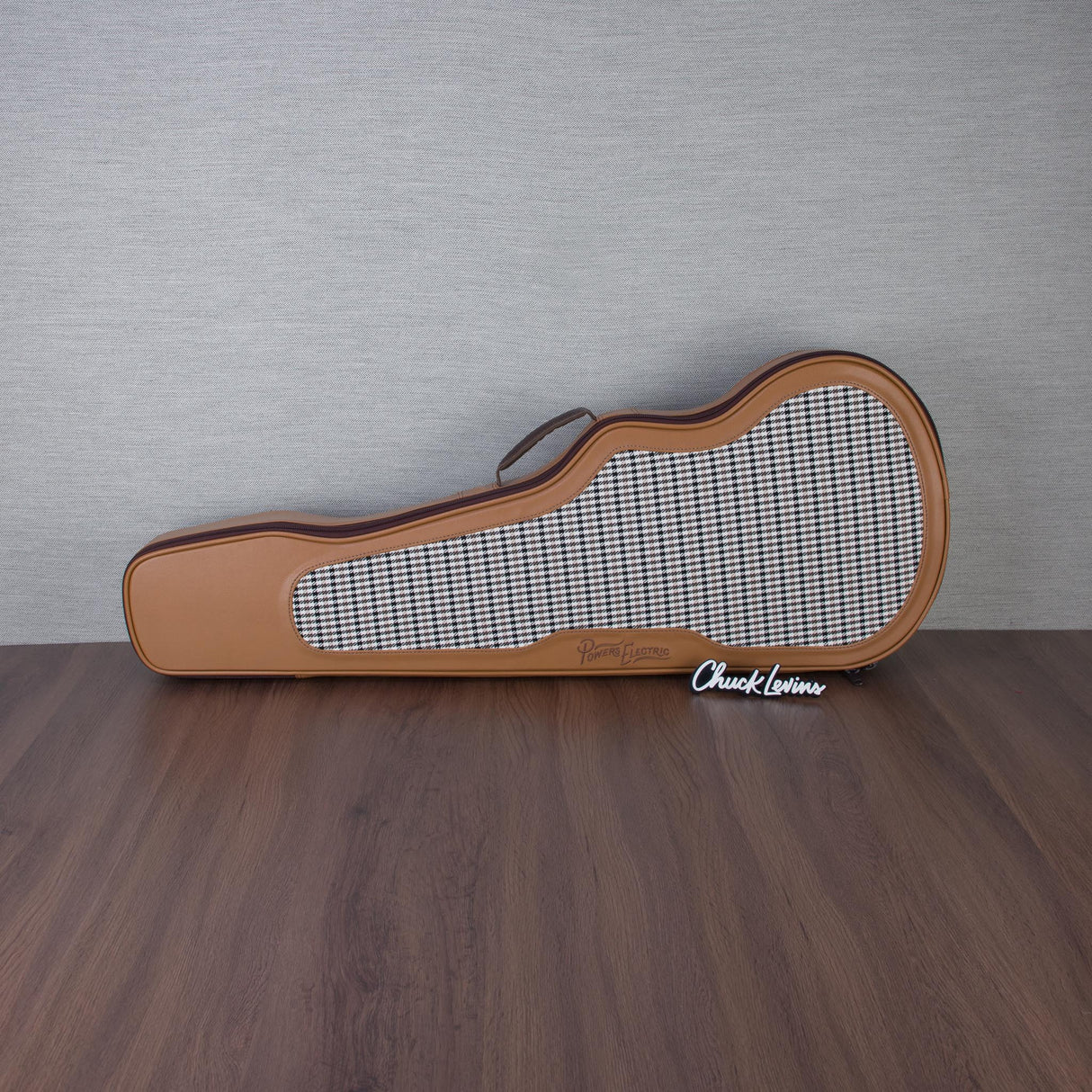 Powers Electric A-Type Electric Guitar - Pale Ale With White Pearloid - #B131