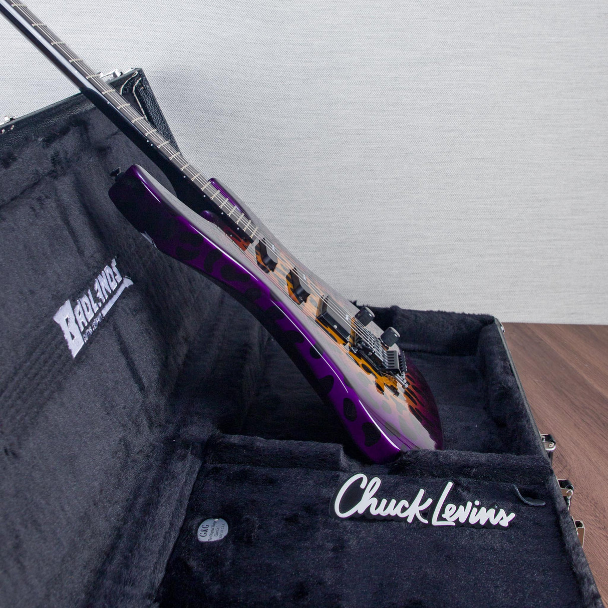 Badlands GX1 Hellcat HSS Electric Guitar - Sunset Leopard With Keeley Limited Edition Hellcat Caverns Delay/Reverb Effects Pedal - #US24LPB0008