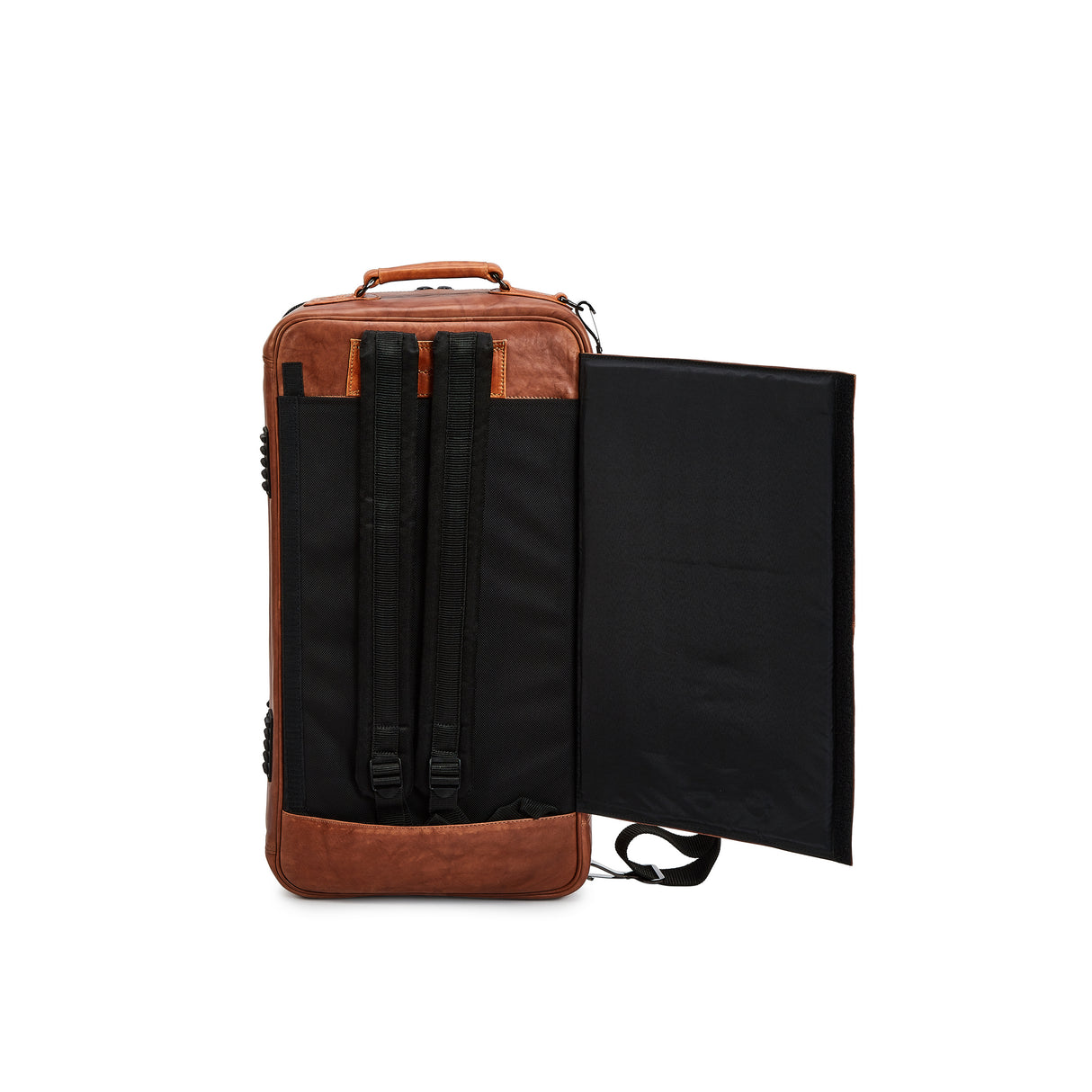 GARD 5-ECLN-LT Elite Compact Triple Trumper Gig Bag - Antique Dark Natural Tan Leather