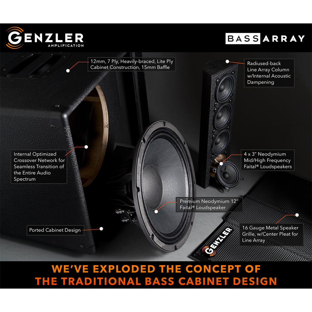 Genzler BA2-112-3SLT Bass Array Cabinet - New