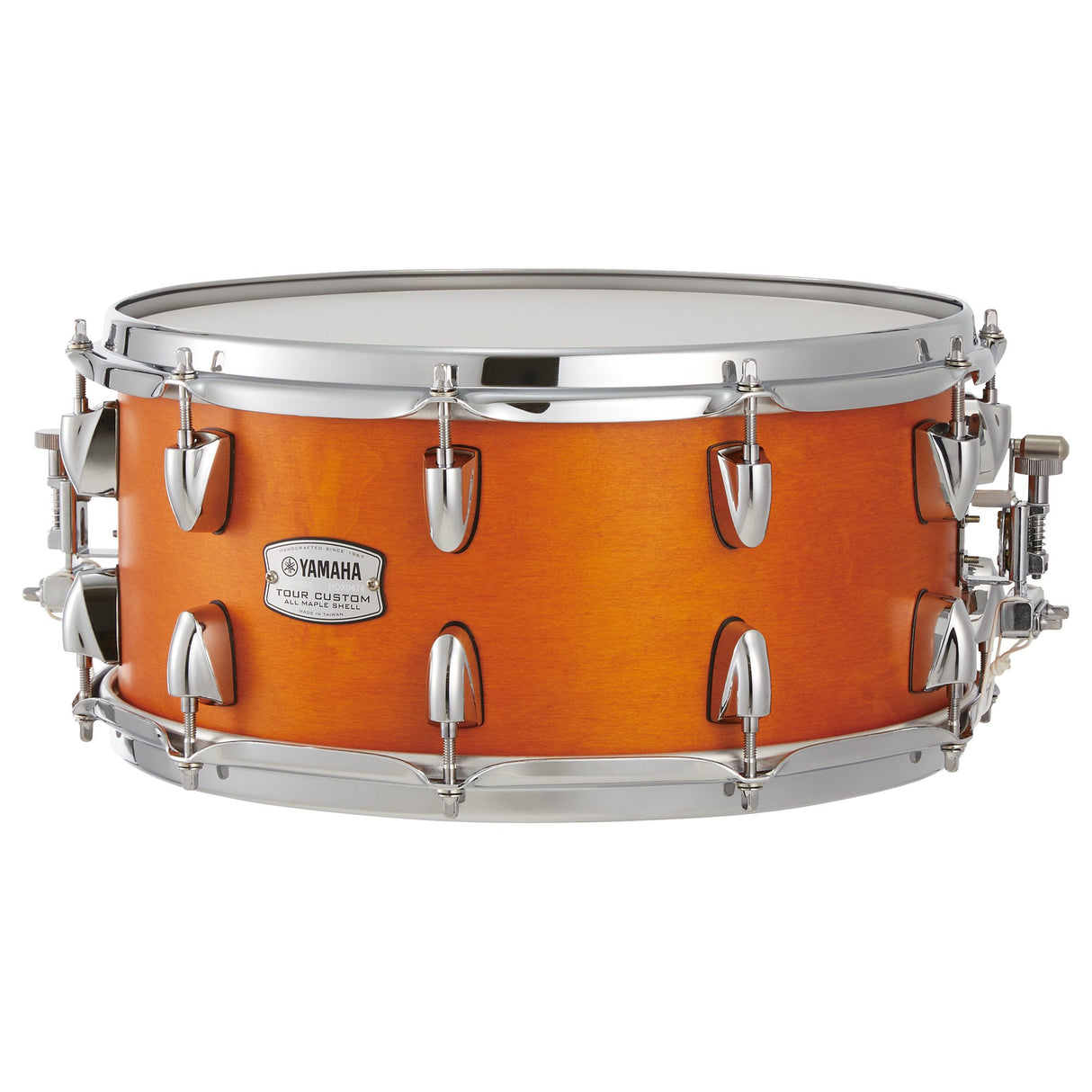 Yamaha Tour Custom 14x6.5-Inch Maple Wood Snare Drum- Caramel Satin