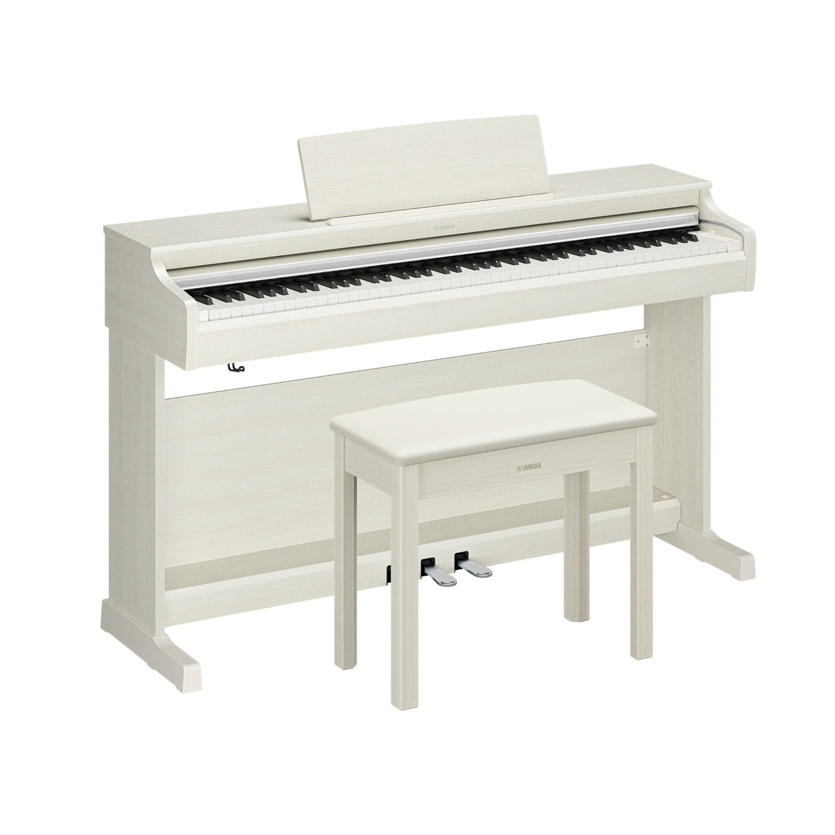 Yamaha Arius YDP166WB 88-Key Weighted Digital Piano - White Birch
