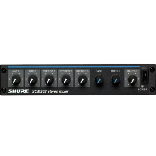 Shure SCM262 Compact Stereo Microphone Mixer