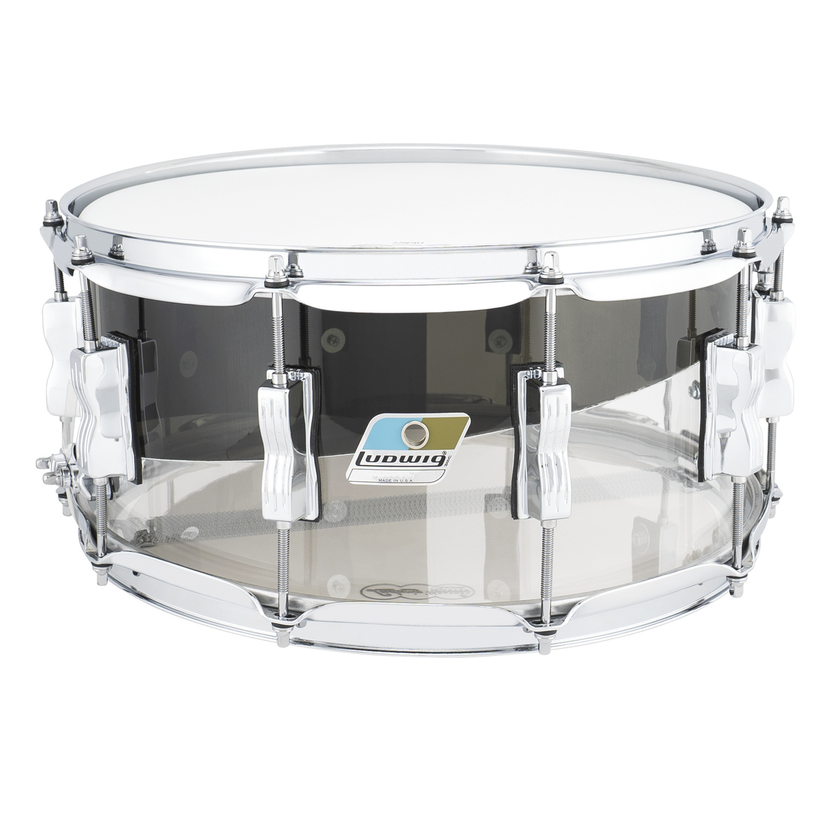 Ludwig VistaLite VL50 6.5x14 50th Anniversary Snare - Smoke/Clear