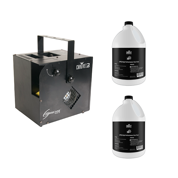 Chauvet Hurricane Haze 2D Bundle With 2 Gallons of Haze Fluid