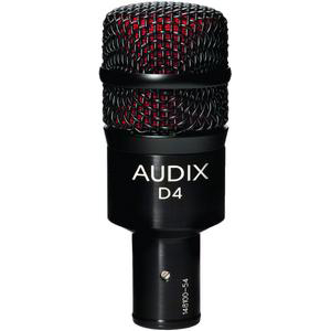 Audix D4 Dynamic Drum and Instrument Microphone For Low Frequencies - Mint, Open Box