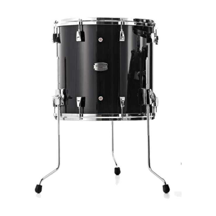 Yamaha 14x13 Absolute Hybrid Maple Floor Tom, Solid Black