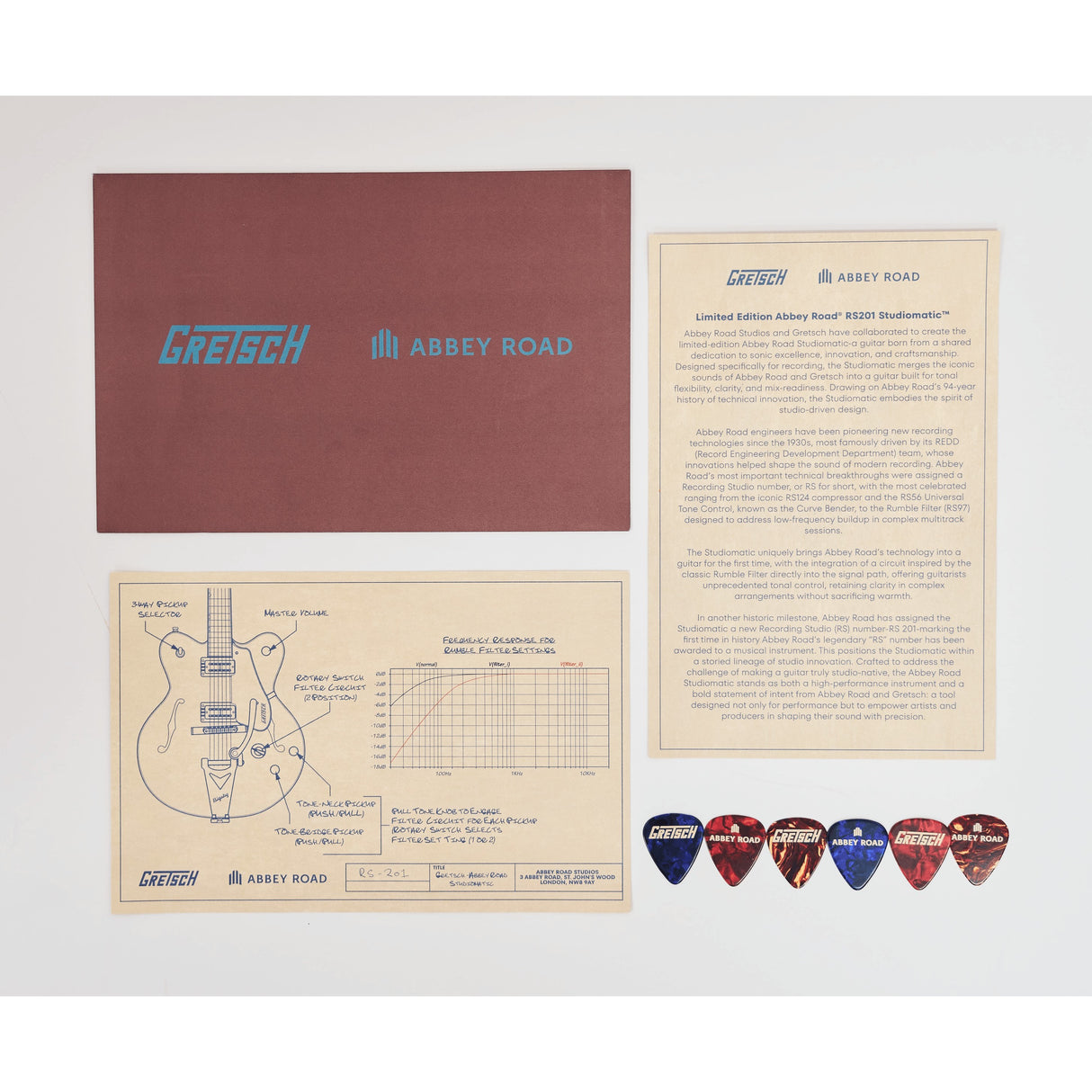 Gretsch Limited Edition Abbey Road Studiomatic Semi-Hollow Electric Guitar - Classic Walnut Stain