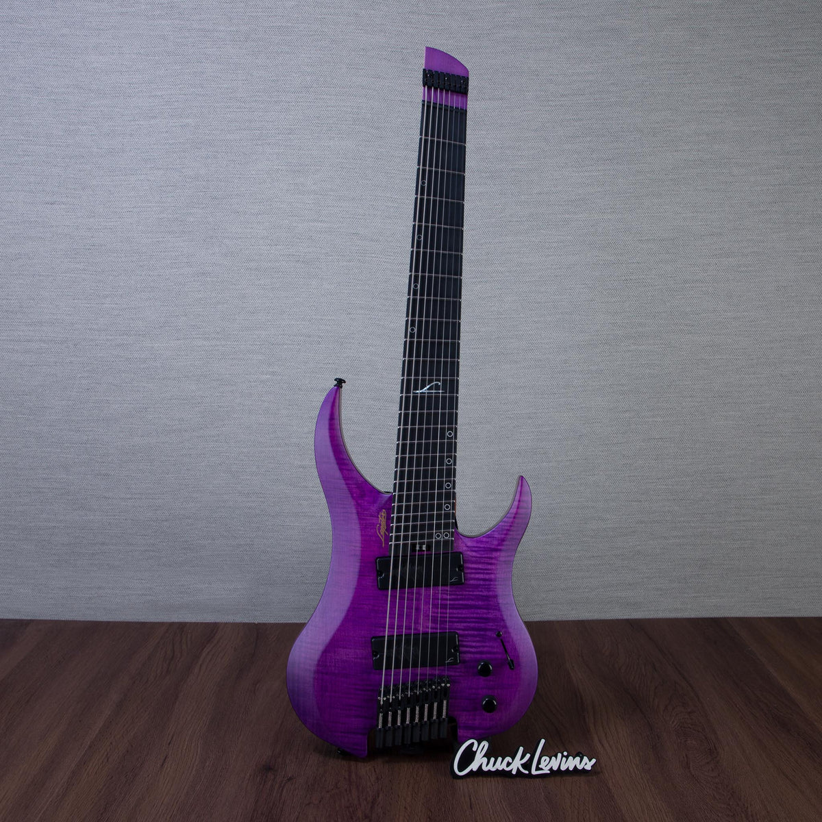 Legator Ghost Super Shred Multiscale 8-String Electric Guitar - Satin Purple Flame - #IM25100121 - Mint, Open Box
