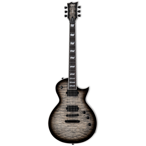 ESP LTD EC-1000T QM Electric Guitar - Charcoal Burst