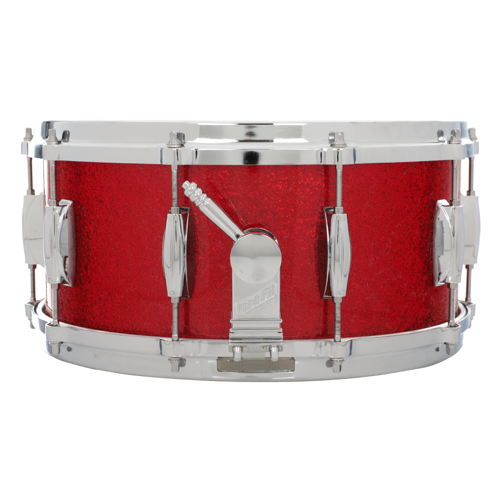 Gretsch USA Custom 6.5x14 Snare Drum - Nitron Red Sparkle