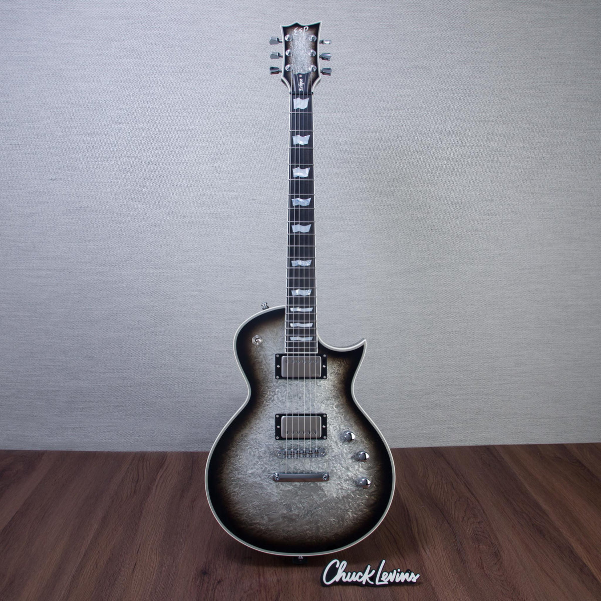 ESP Original Eclipse CTM Electric Guitar - Silver Liquid Metal Burst - #E5720262
