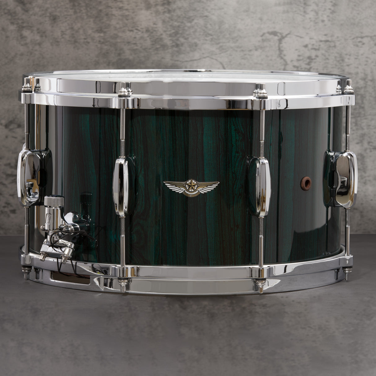 Tama Star Bubinga 8x14 Snare Drum - Dark Green Cordia