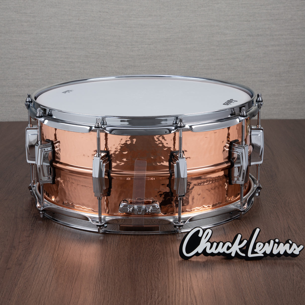 Ludwig Copper Phonic 6.5x14-Inch Snare - Hammered Shell, Imperial Lugs