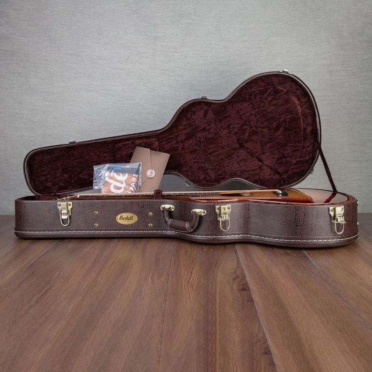 Bedell Seed to Song OM Acoustic Guitar - Quilt Bubinga and Sitka Spruce - Triple Burst - CHUCKSCLUSIVE - #1122007