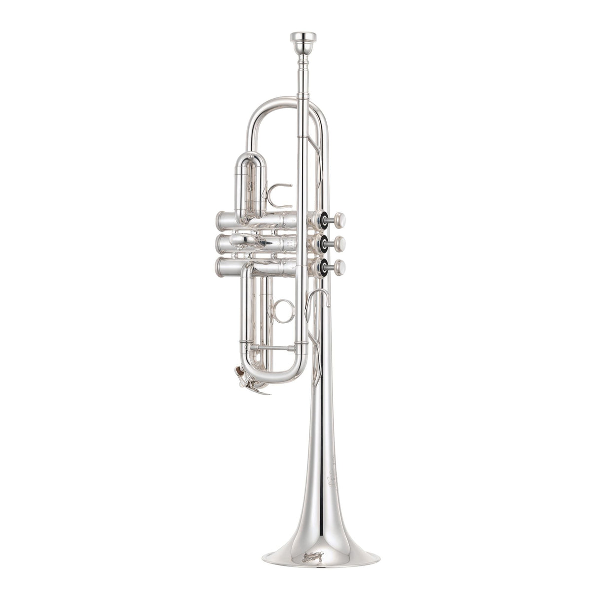Yamaha YTR-9445NYS-YS-BR III Xeno Artist Professional C Trumpet - Silver-Plated