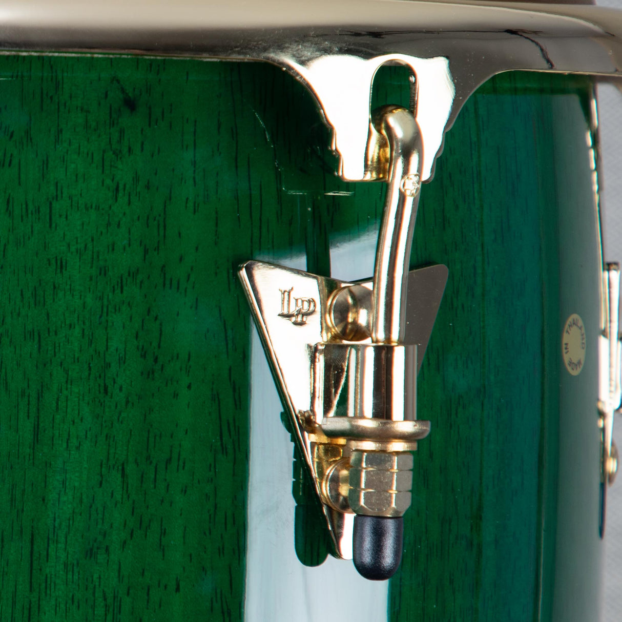 LP Custom Shop Junior Wood Conga Set - Green with Gold Hardware