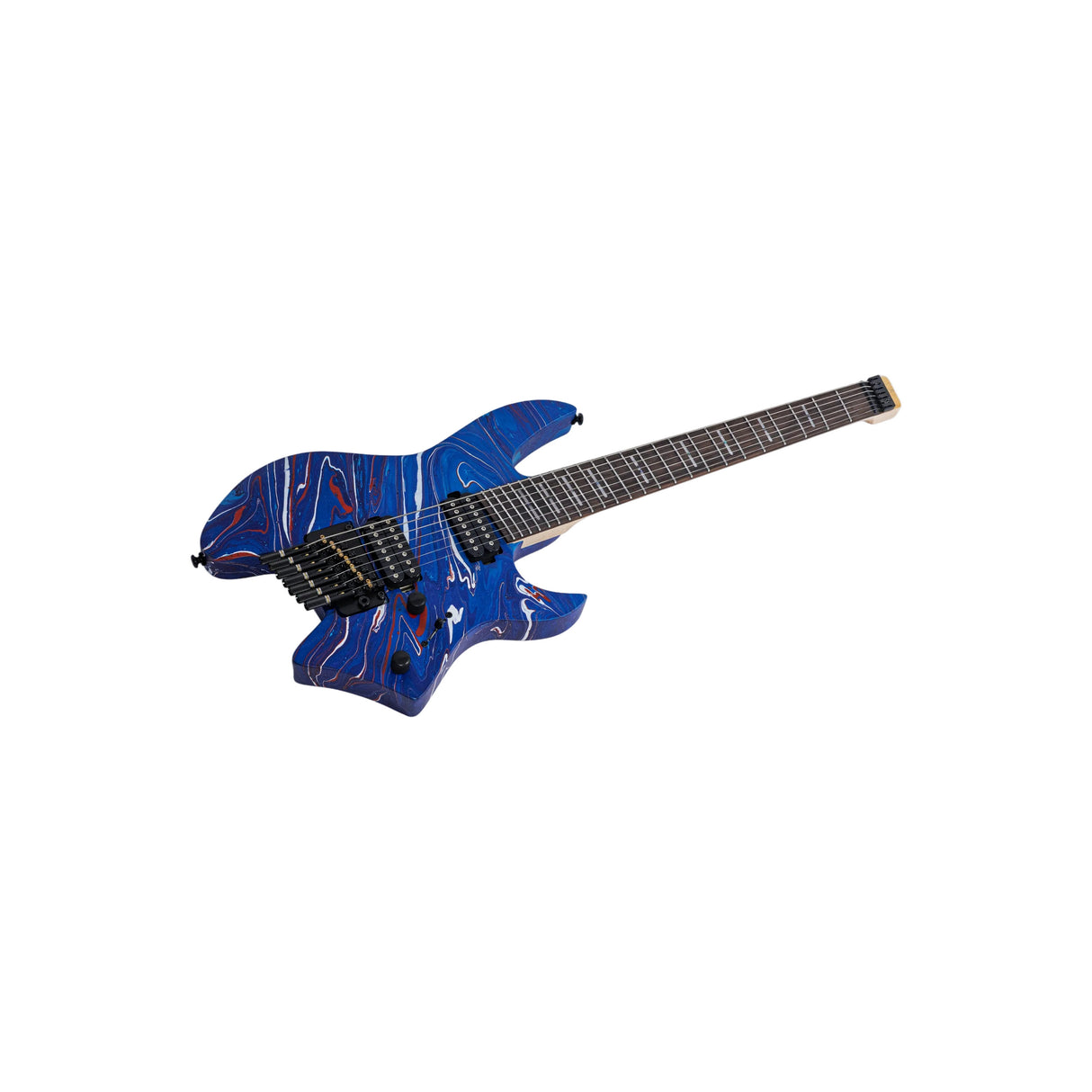 Sire Larry Carlton X6 Headless 7-String Electric Guitar - Blue Swirl