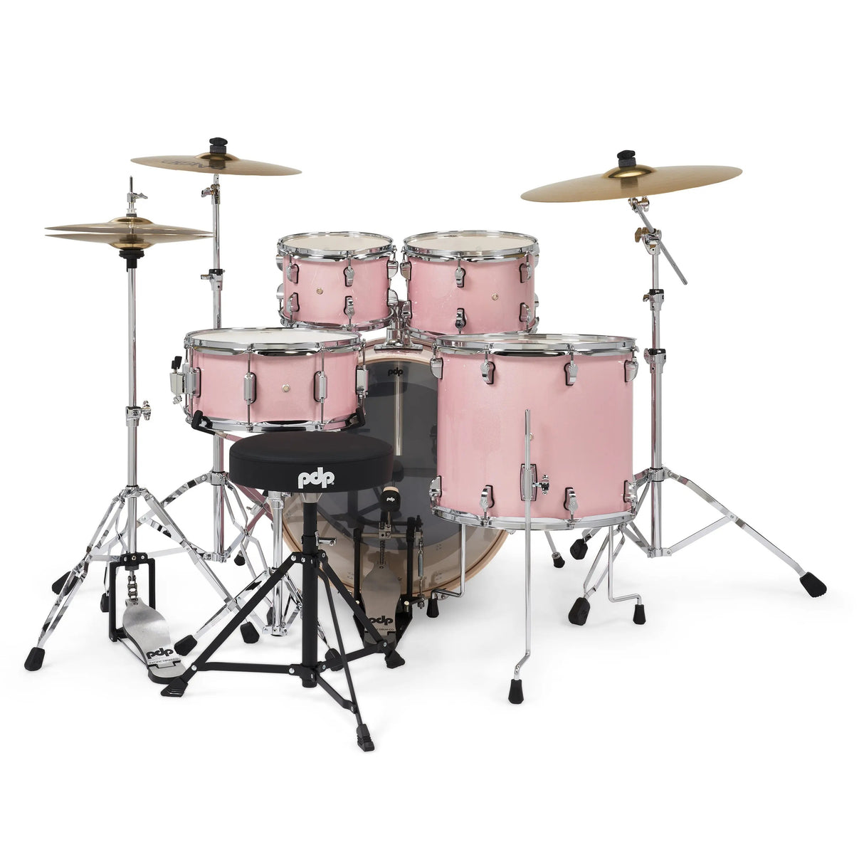 PDP Mainstage 5-Piece Drum Set - Pale Rose Sparkle