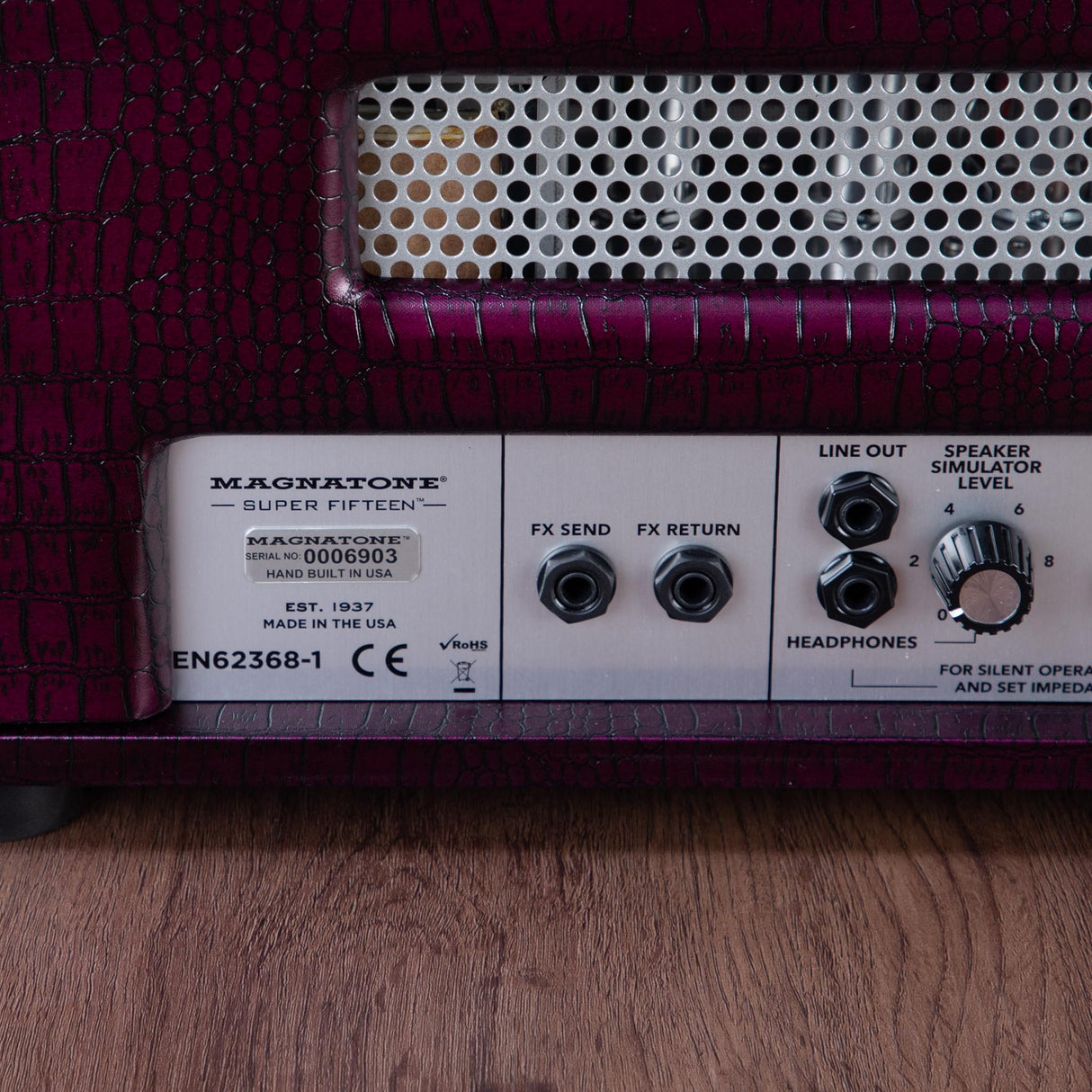 Magnatone Super Fifteen 15-Watt Tube Guitar Amplfier Head - Purple