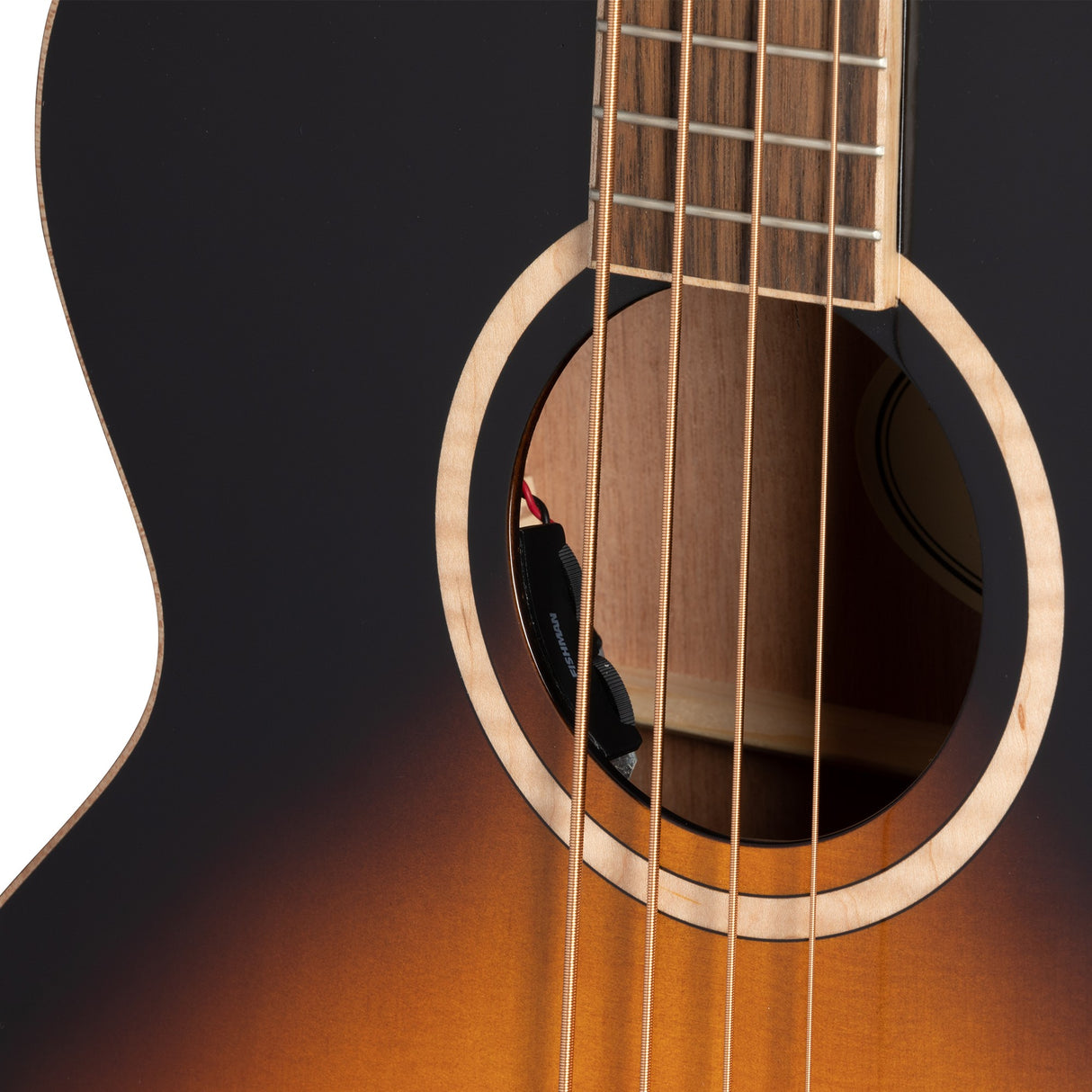 Epiphone El Capitan J-200 Studio Acoustic Electric Bass - Aged Vintage Sunburst - New