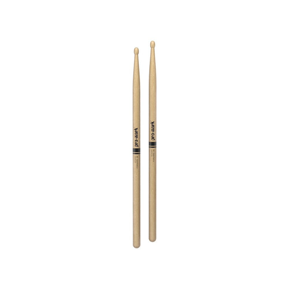 Promark Classic Forward 2B Hickory Drumsticks - Oval Wood Tip, 4 Pairs