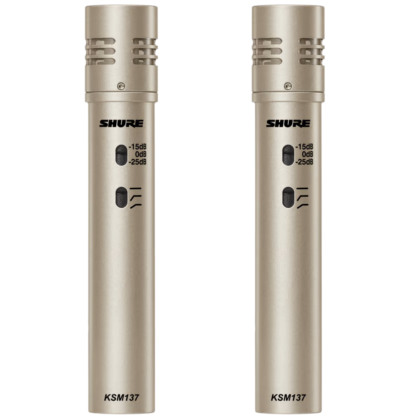 Shure KSM137/SL Cardioid Condenser Instrument Microphone Set