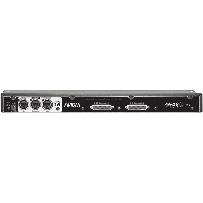 Aviom AN-16/o V.4 16-Channel Analog Output Module for Pro16 Digital Snake Network System