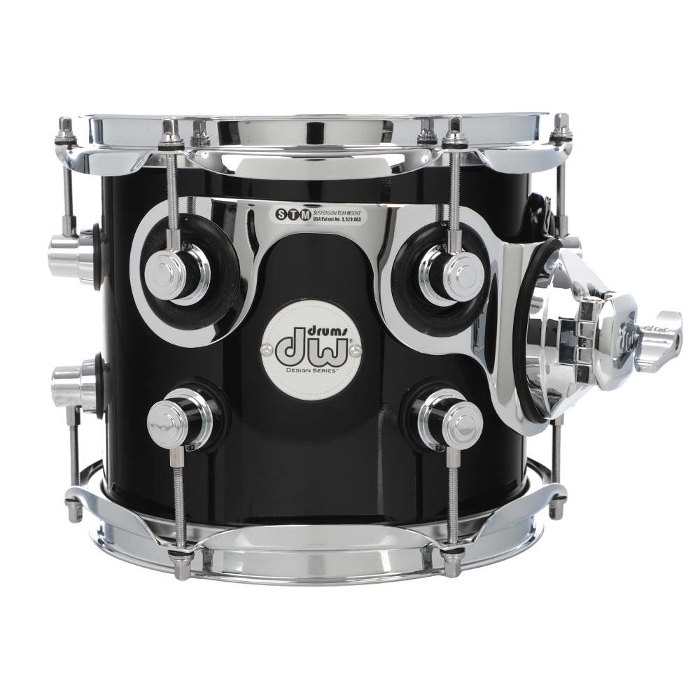 DW Design Series 7x8 Maple Tom - Piano Black - Preorder